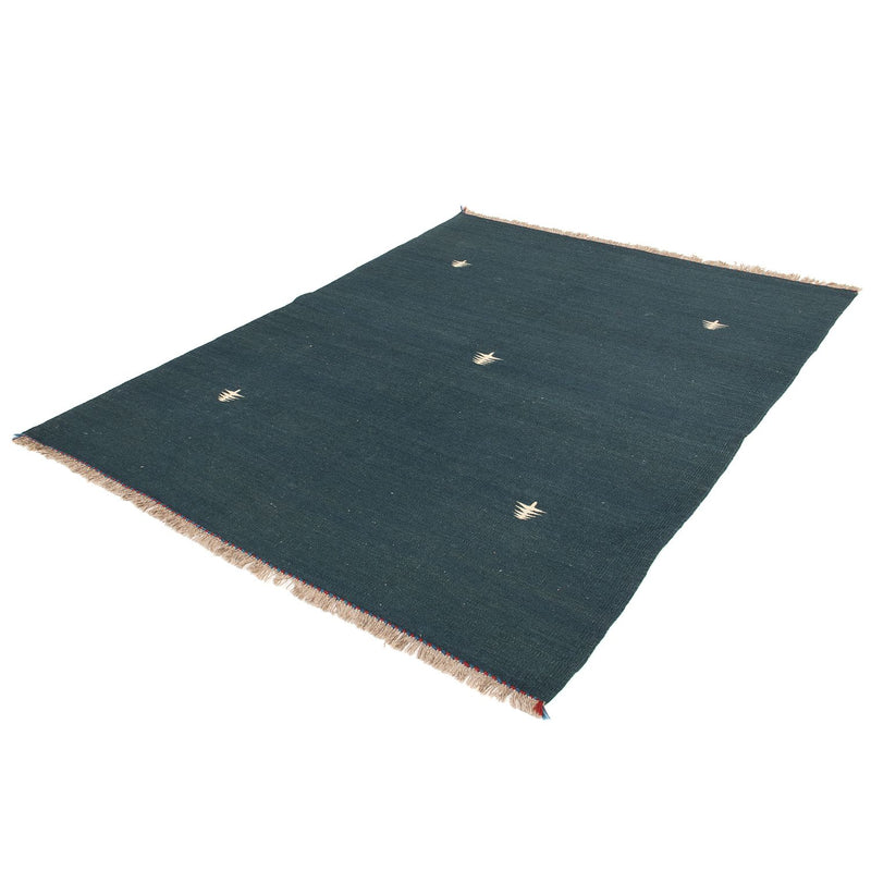 Kelim-tæppe - orientalsk - 200 x 150 cm - mørkeblå