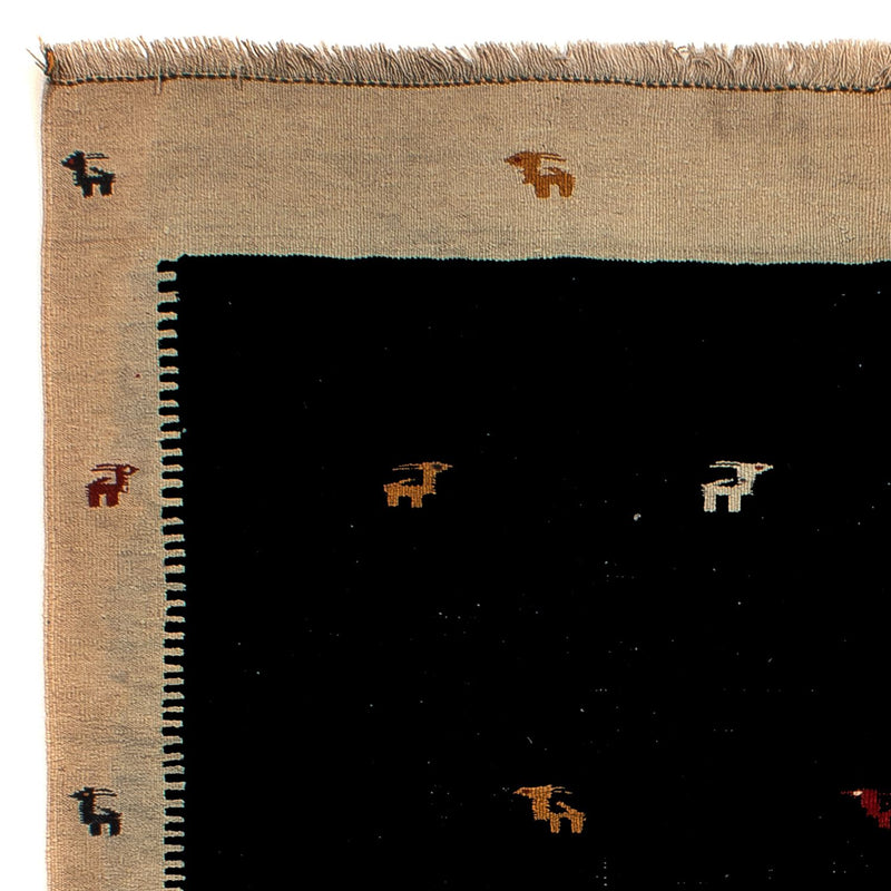 Kelim-tæppe - orientalsk - 200 x 152 cm - mørkeblå