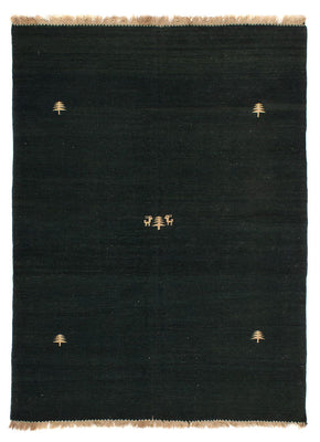 Kelim-tæppe - orientalsk - 200 x 150 cm - mørkeblå