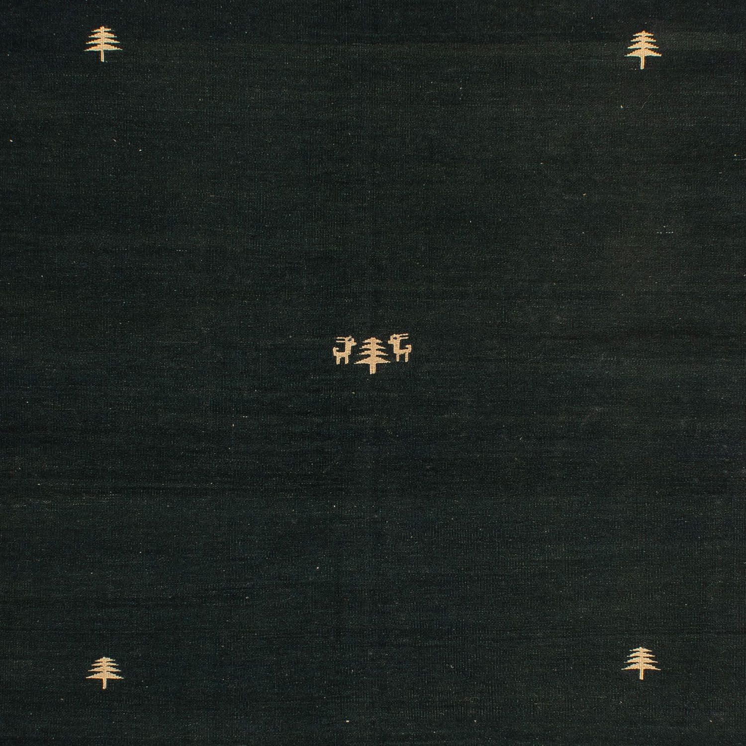 Kelim-tæppe - orientalsk - 200 x 150 cm - mørkeblå