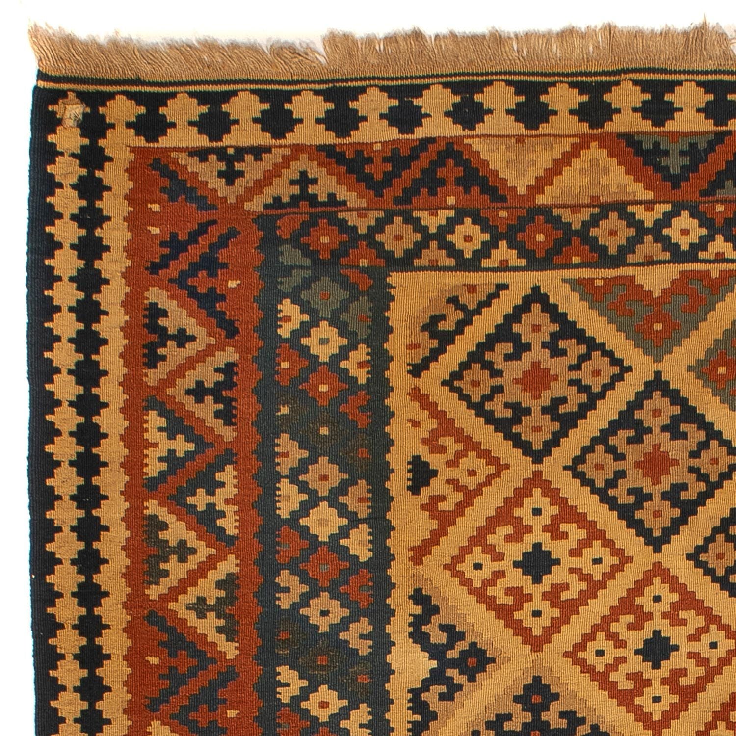 Kelim-tæppe - orientalsk - 185 x 152 cm - lys brun