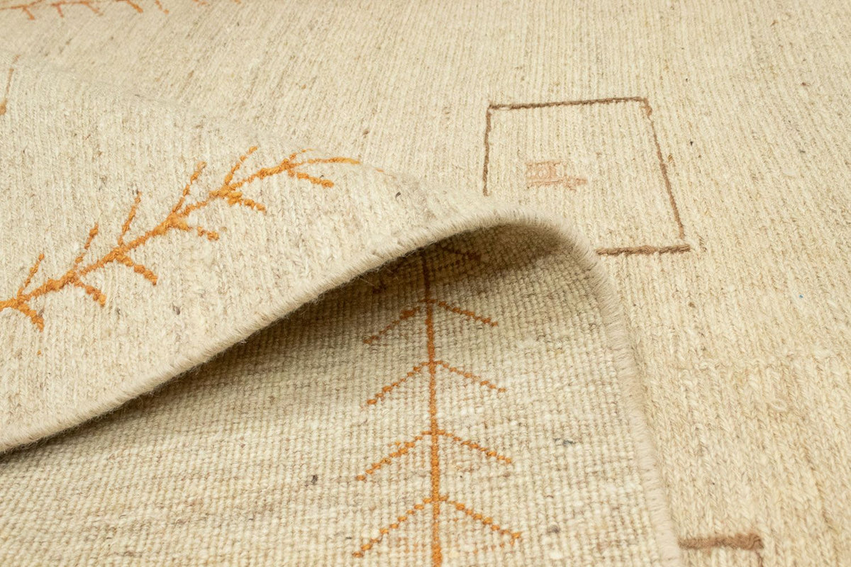 Gabbeh-tæppe - Persisk - 188 x 139 cm - beige