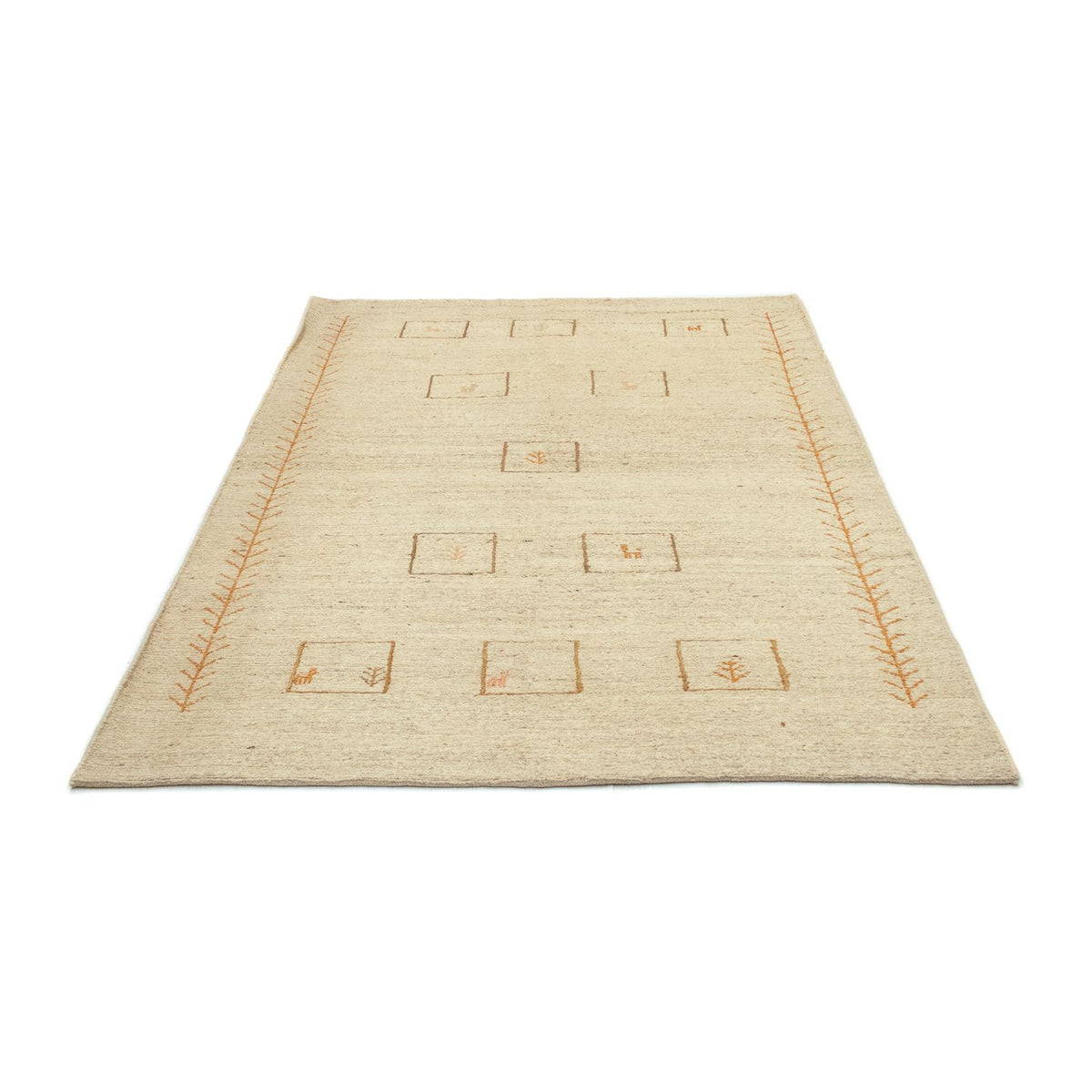 Gabbeh-tæppe - Persisk - 188 x 139 cm - beige
