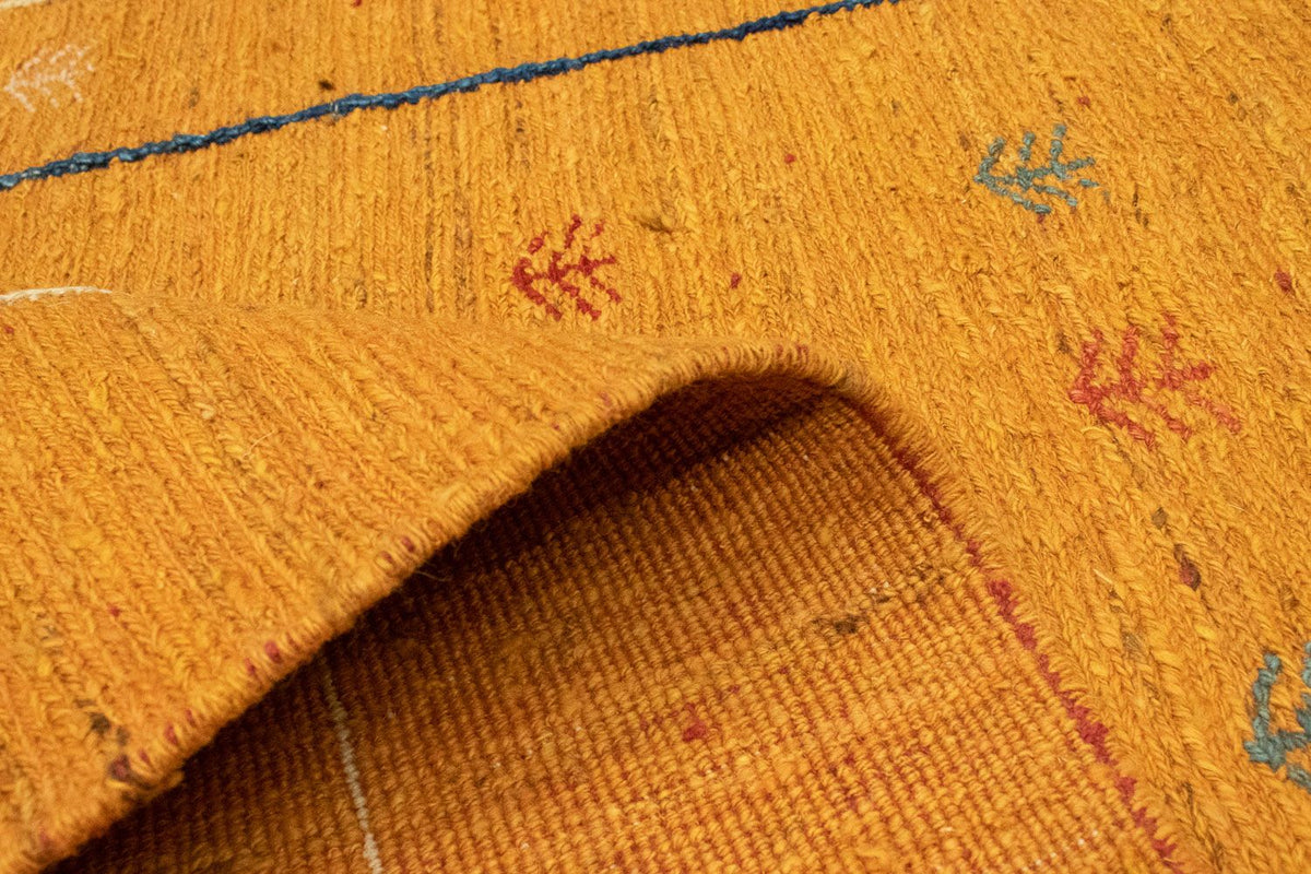 Gabbeh-tæppe - Persisk - 188 x 123 cm - guld