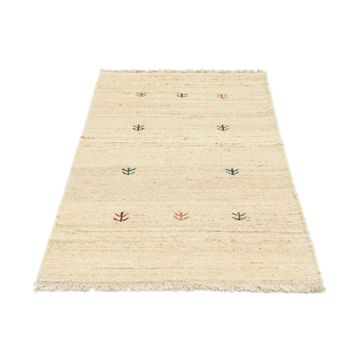Gabbeh-tæppe - Persisk - 138 x 75 cm - beige