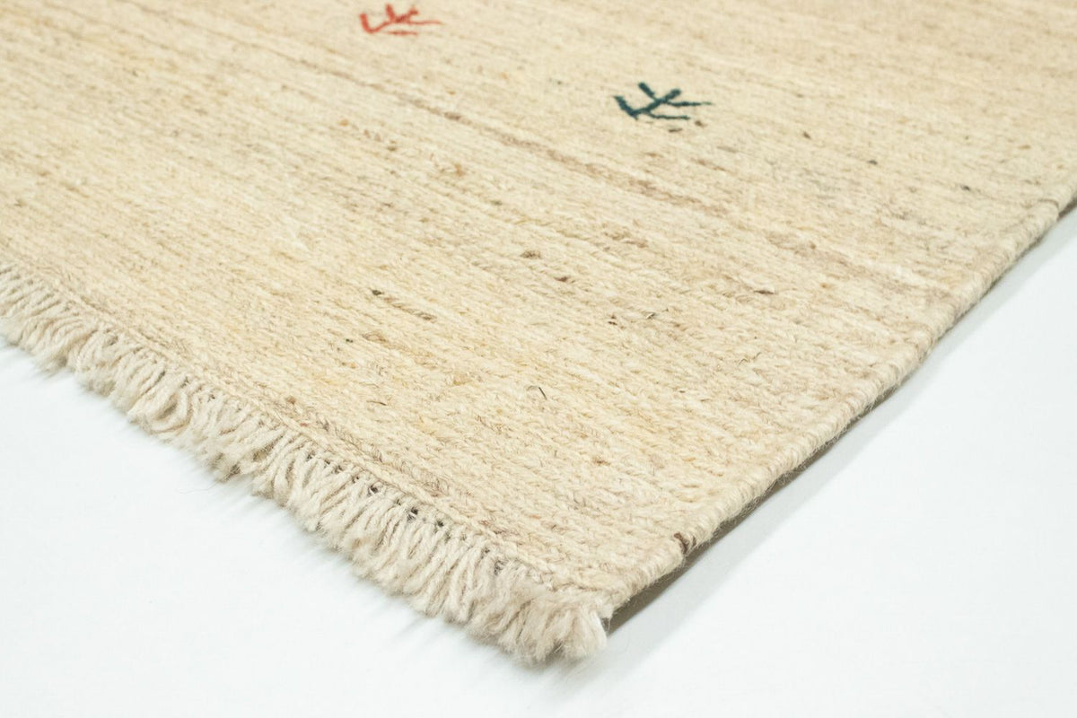 Gabbeh-tæppe - Persisk - 138 x 75 cm - beige