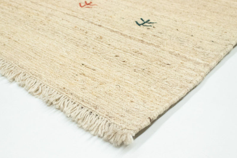 Gabbeh-tæppe - Persisk - 138 x 75 cm - beige