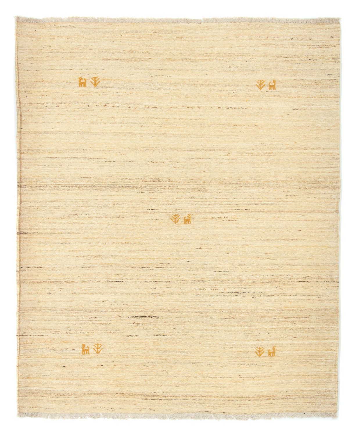 Gabbeh-tæppe - Persisk - 192 x 156 cm - beige