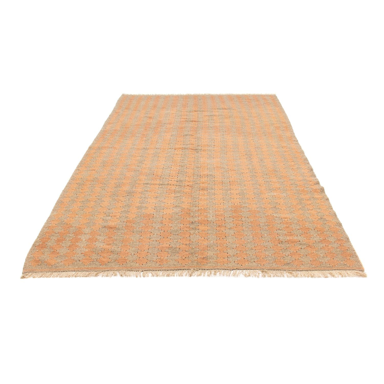 Kelim-tæppe - orientalsk - 259 x 160 cm - lys brun