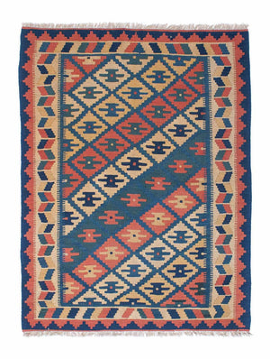 Kelim-tæppe - orientalsk - 170 x 128 cm - flerfarvet