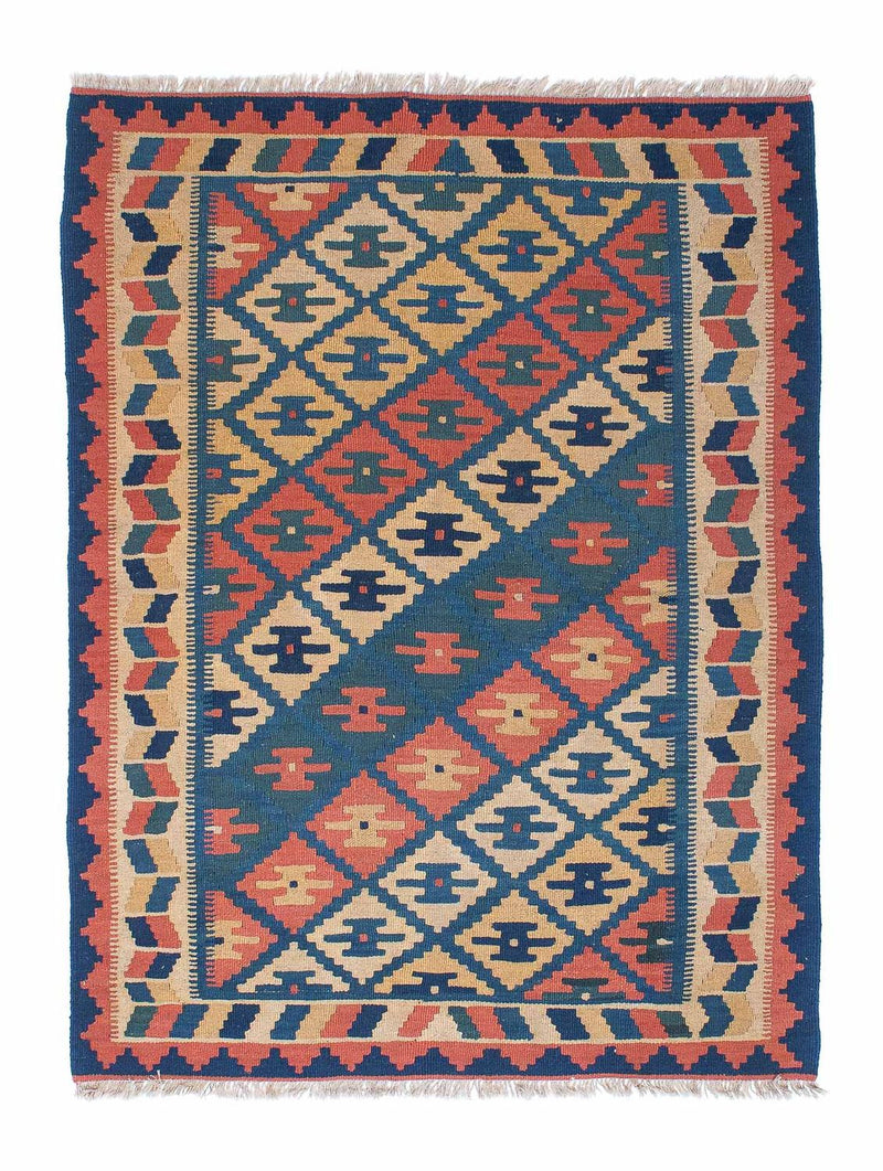 Kelim-tæppe - orientalsk - 170 x 128 cm - flerfarvet