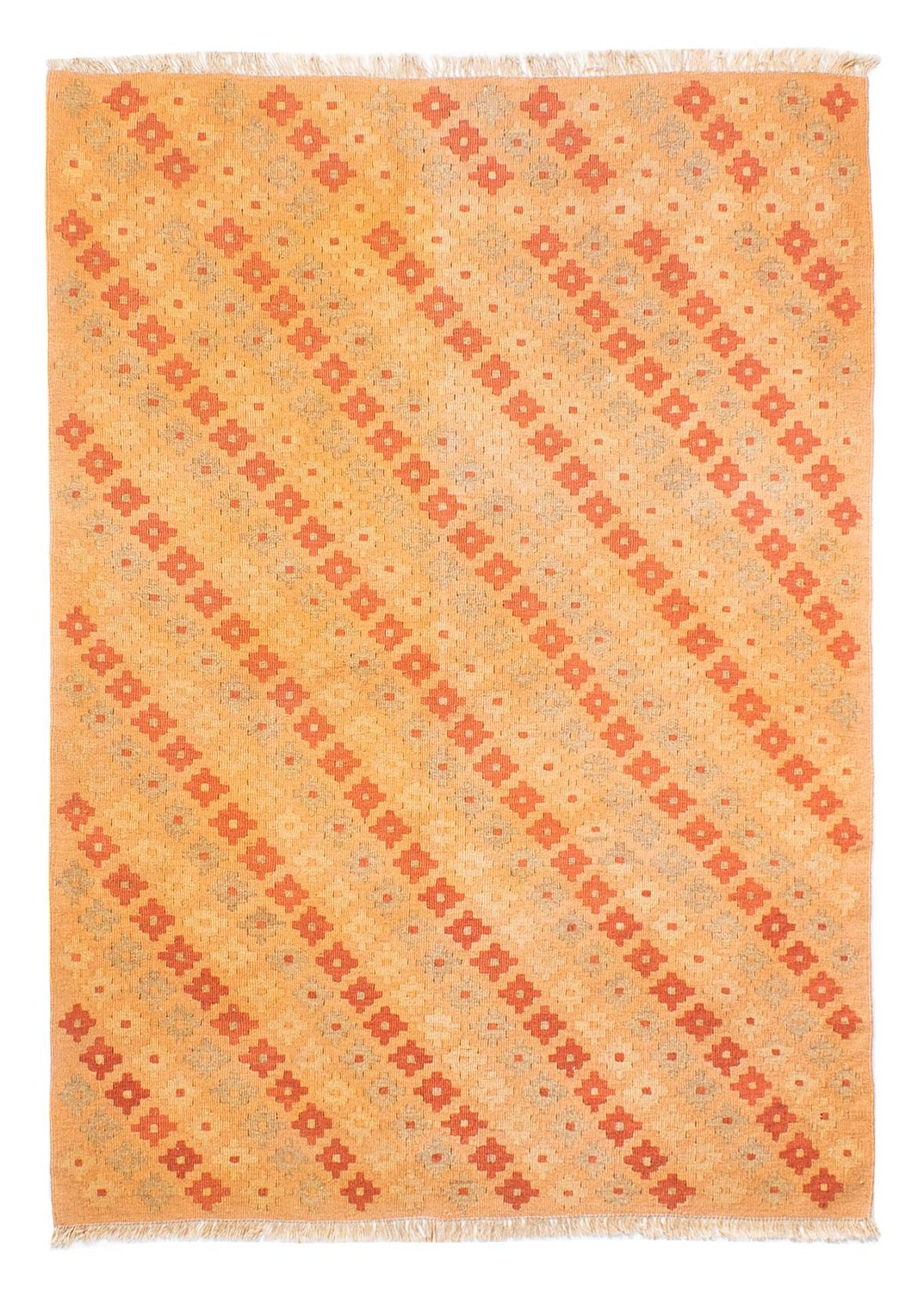 Kelim-tæppe - orientalsk - 184 x 137 cm - flerfarvet