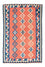 Kelim-tæppe - orientalsk - 193 x 135 cm - orange