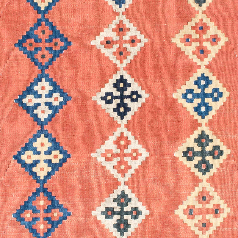Kelim-tæppe - orientalsk - 193 x 135 cm - orange