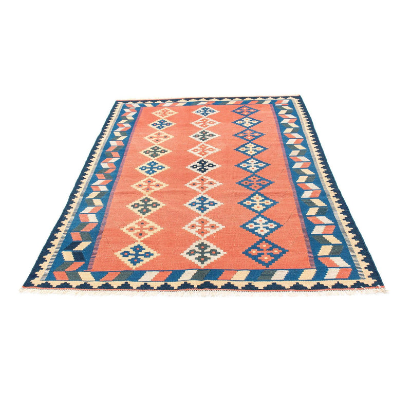 Kelim-tæppe - orientalsk - 193 x 135 cm - orange