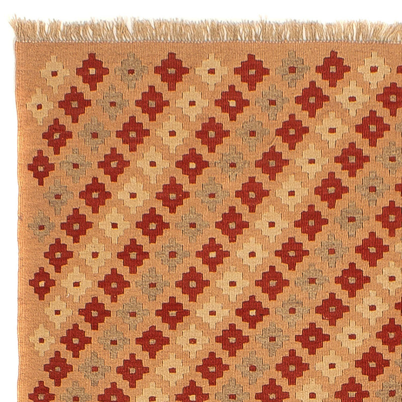 Kelim-tæppe - orientalsk - 214 x 158 cm - lys brun
