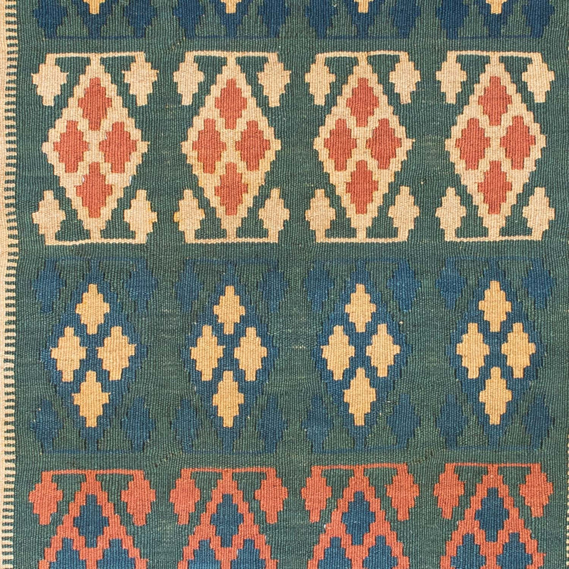 Kelim-tæppe - orientalsk - 198 x 121 cm - blå