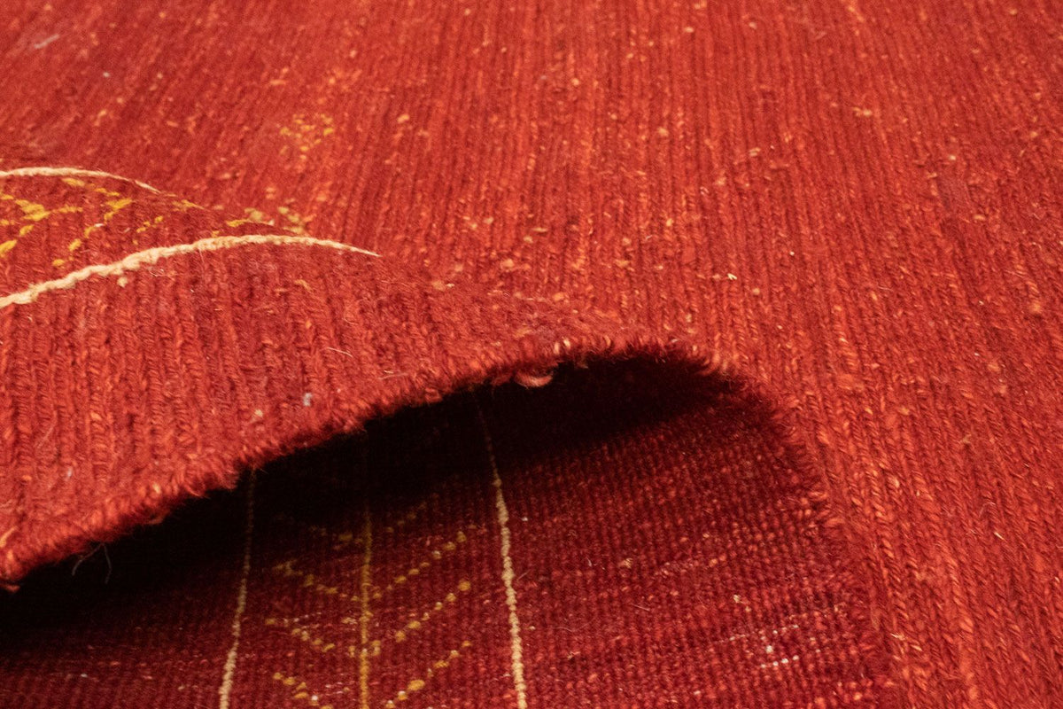 Gabbeh-tæppe - Persisk - 191 x 152 cm - rød