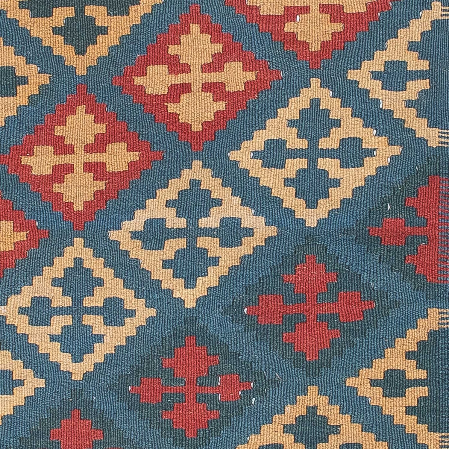 Kelim-tæppe - orientalsk - 168 x 118 cm - blå