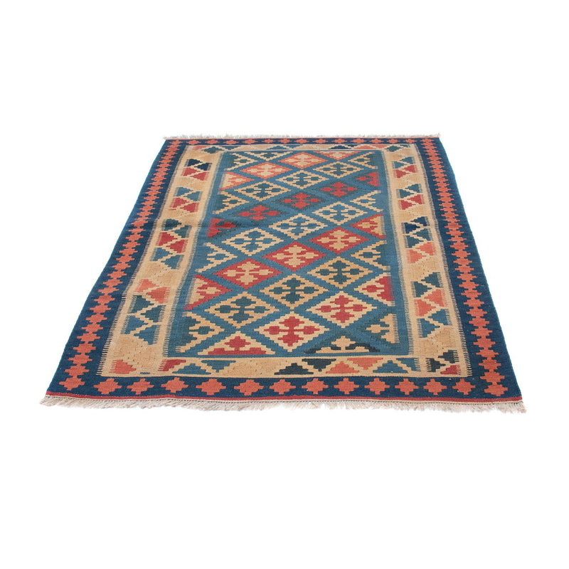 Kelim-tæppe - orientalsk - 168 x 118 cm - blå