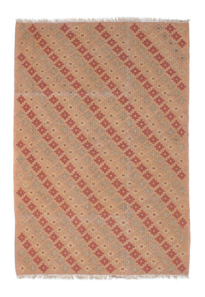 Kelim-tæppe - orientalsk - 178 x 123 cm - lys brun