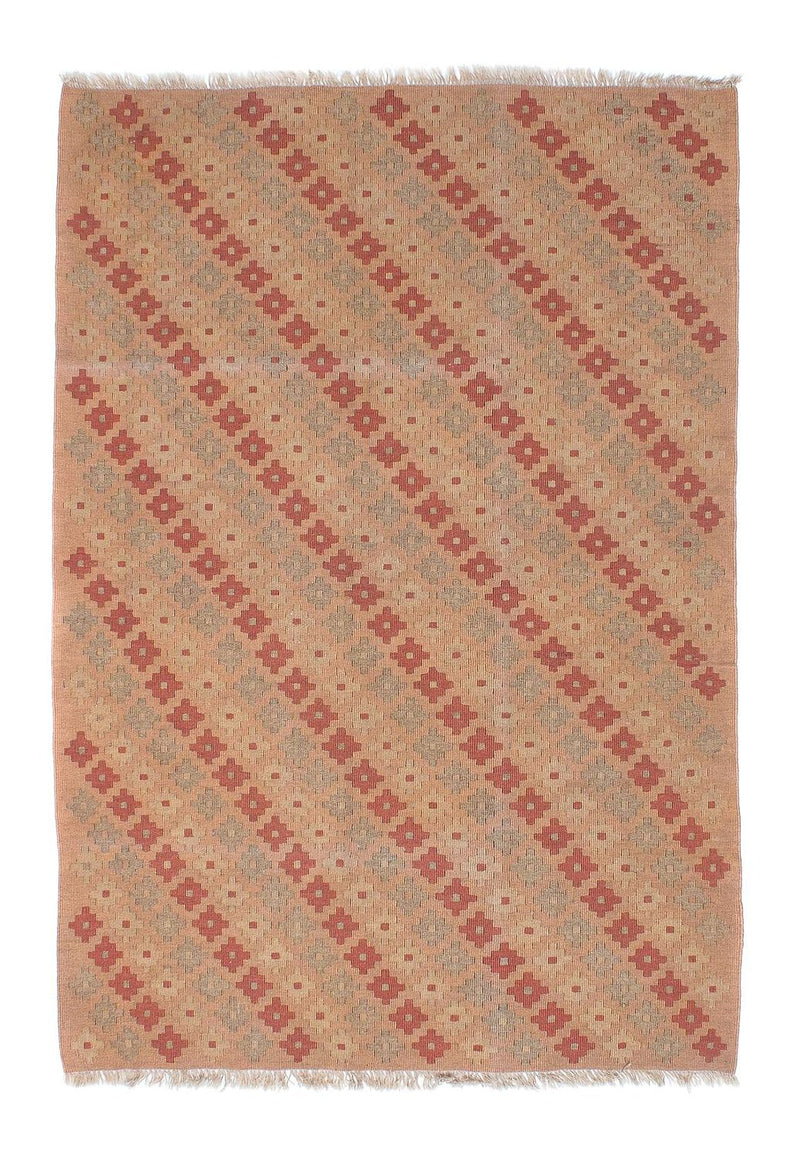 Kelim-tæppe - orientalsk - 178 x 123 cm - lys brun