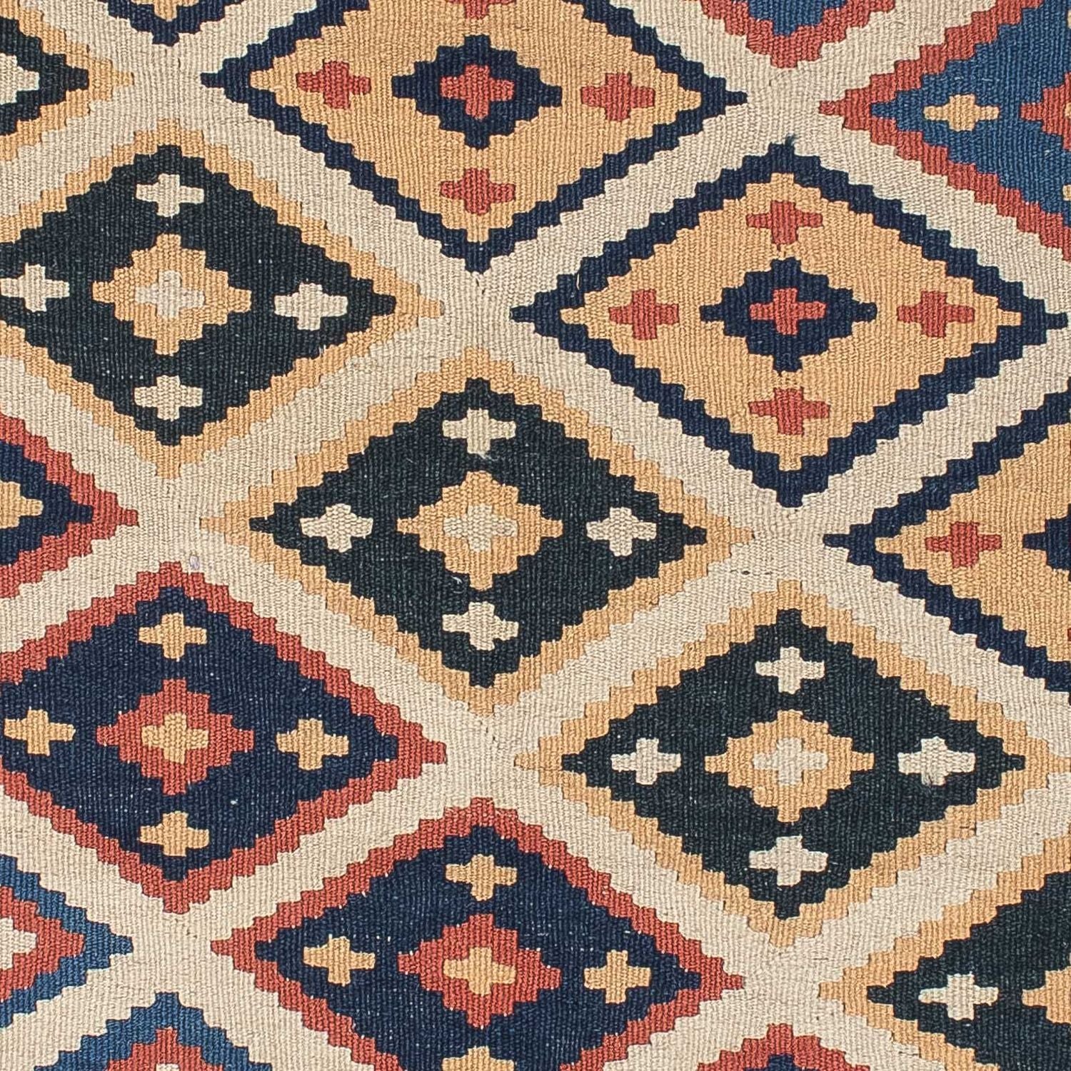 Kelim-tæppe - orientalsk - 174 x 124 cm - flerfarvet