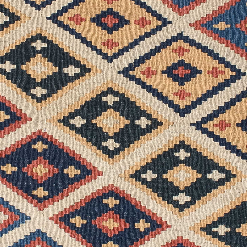 Kelim-tæppe - orientalsk - 174 x 124 cm - flerfarvet
