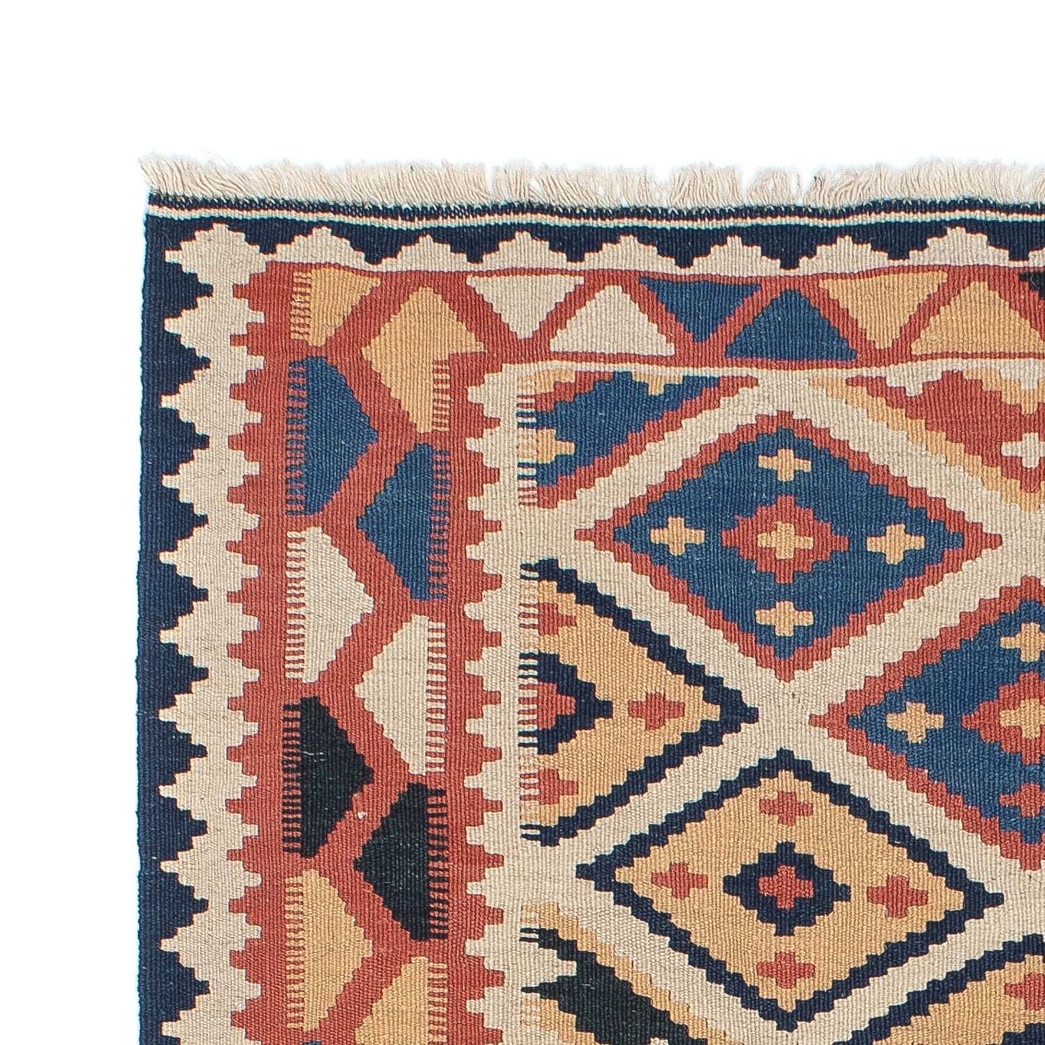 Kelim-tæppe - orientalsk - 174 x 124 cm - flerfarvet