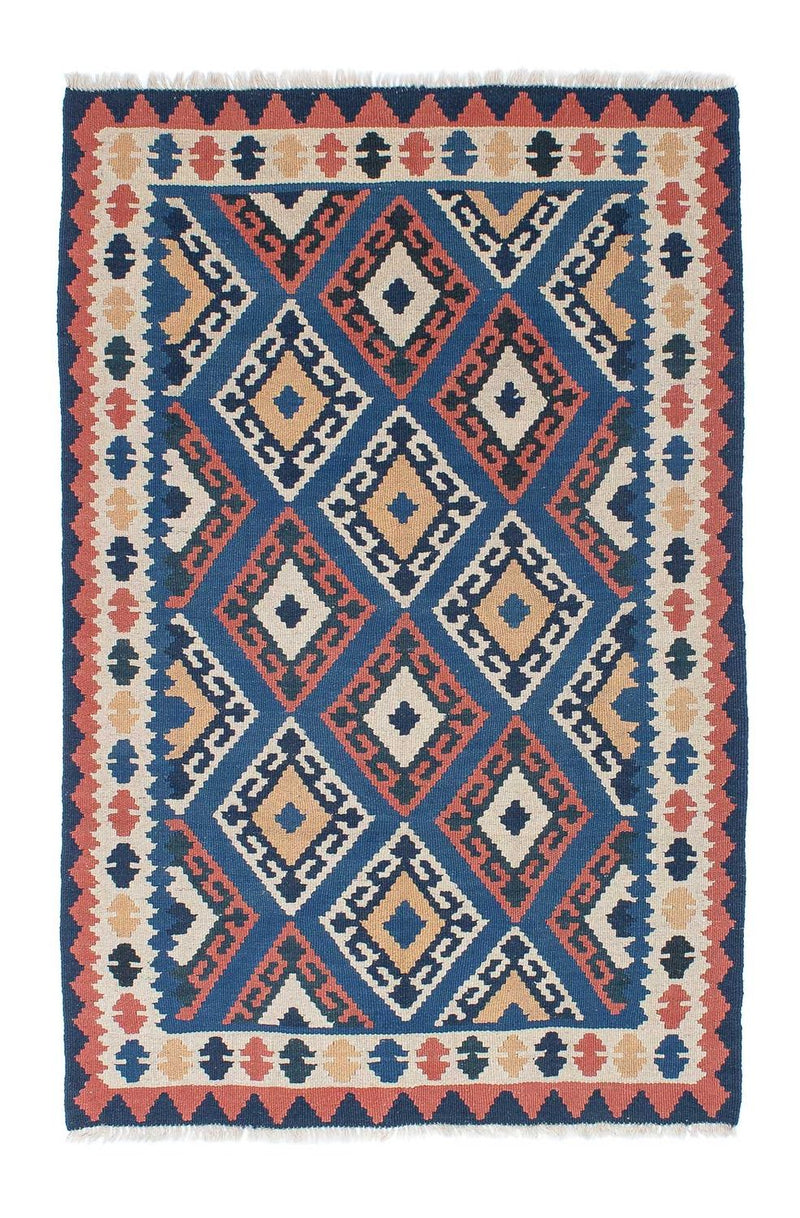 Kelim-tæppe - orientalsk - 172 x 115 cm - blå