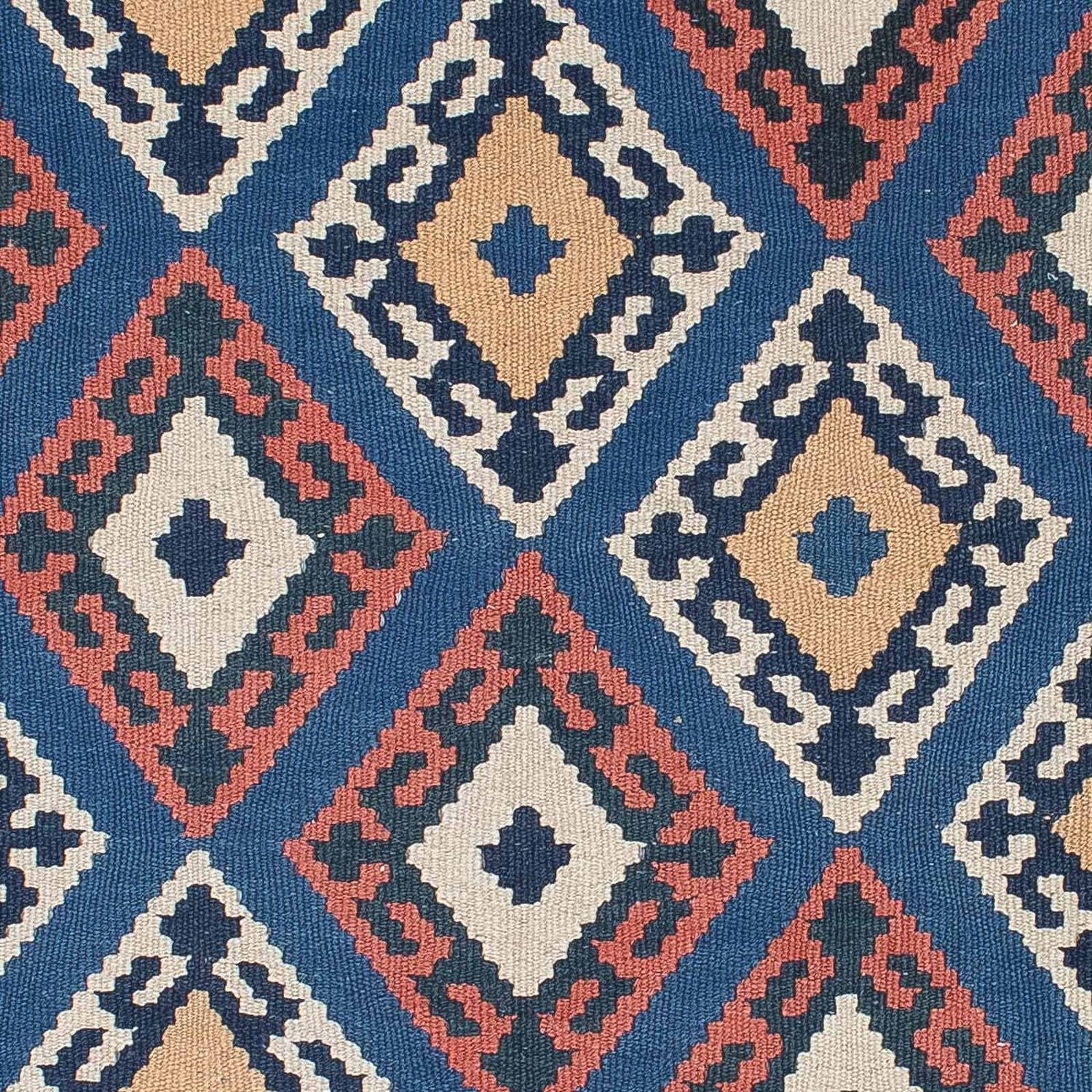 Kelim-tæppe - orientalsk - 172 x 115 cm - blå