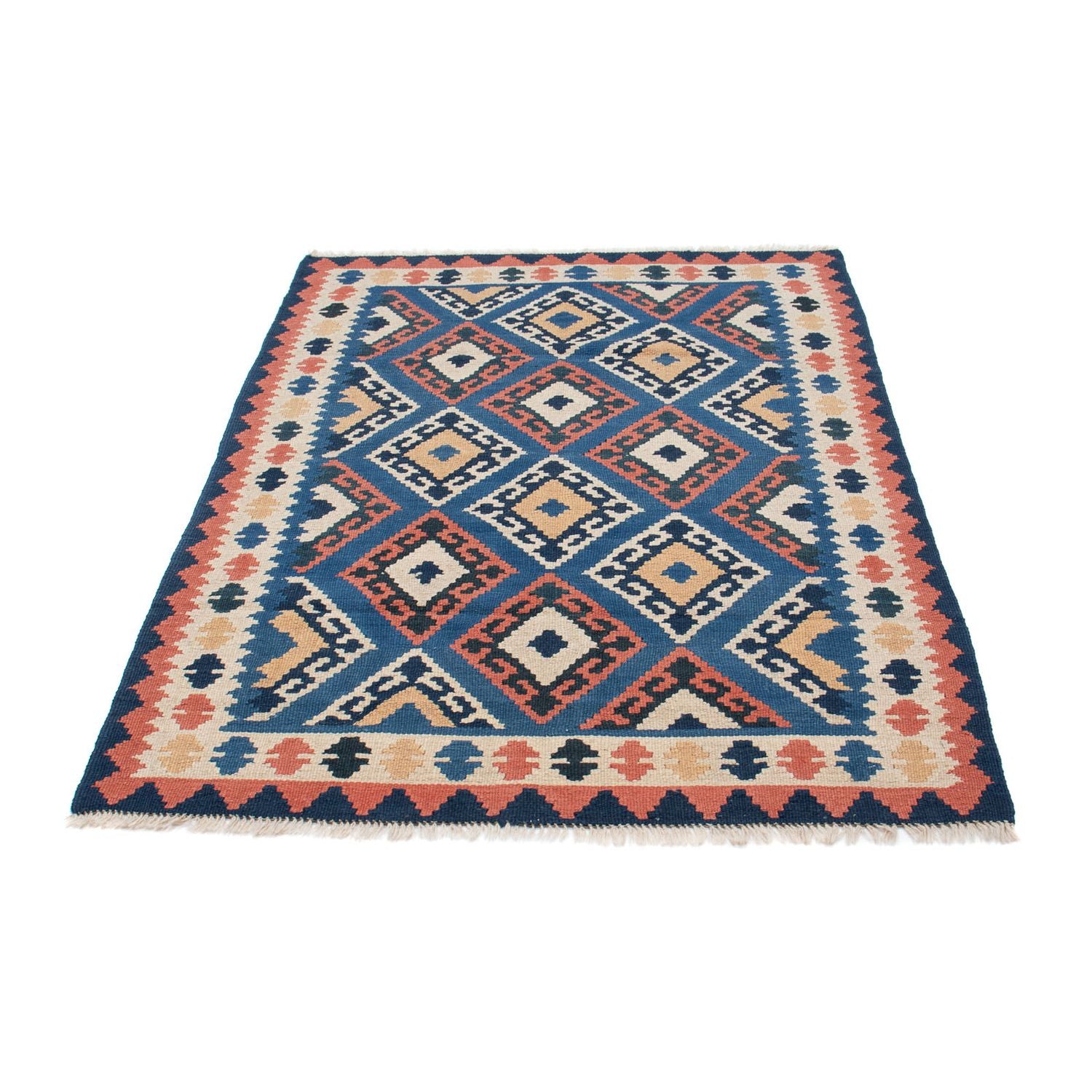 Kelim-tæppe - orientalsk - 172 x 115 cm - blå