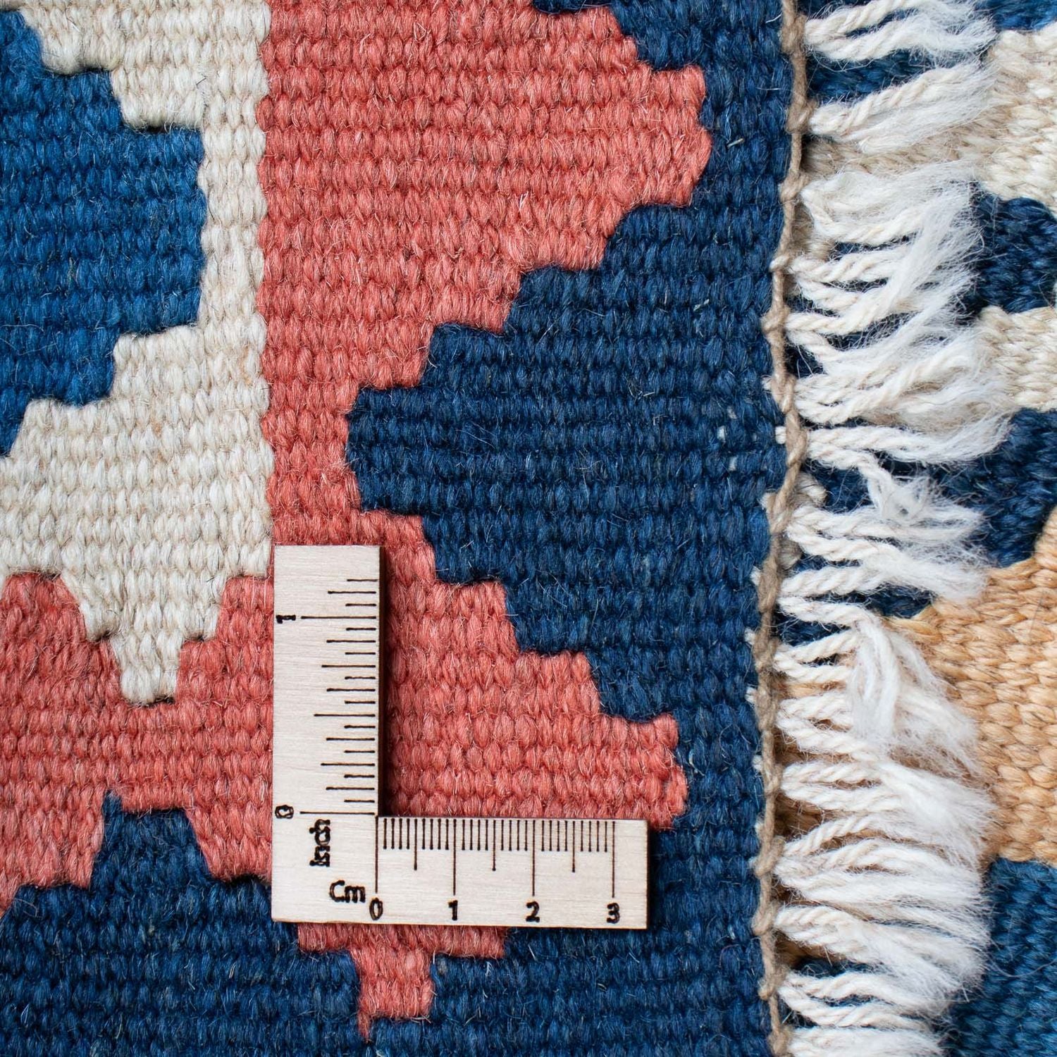 Kelim-tæppe - orientalsk - 172 x 115 cm - blå