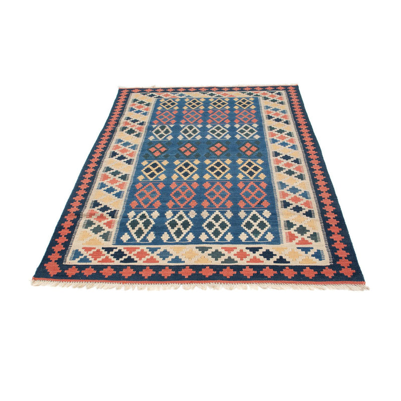 Kelim-tæppe - orientalsk - 180 x 114 cm - blå