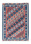 Kelim-tæppe - orientalsk - 186 x 133 cm - flerfarvet