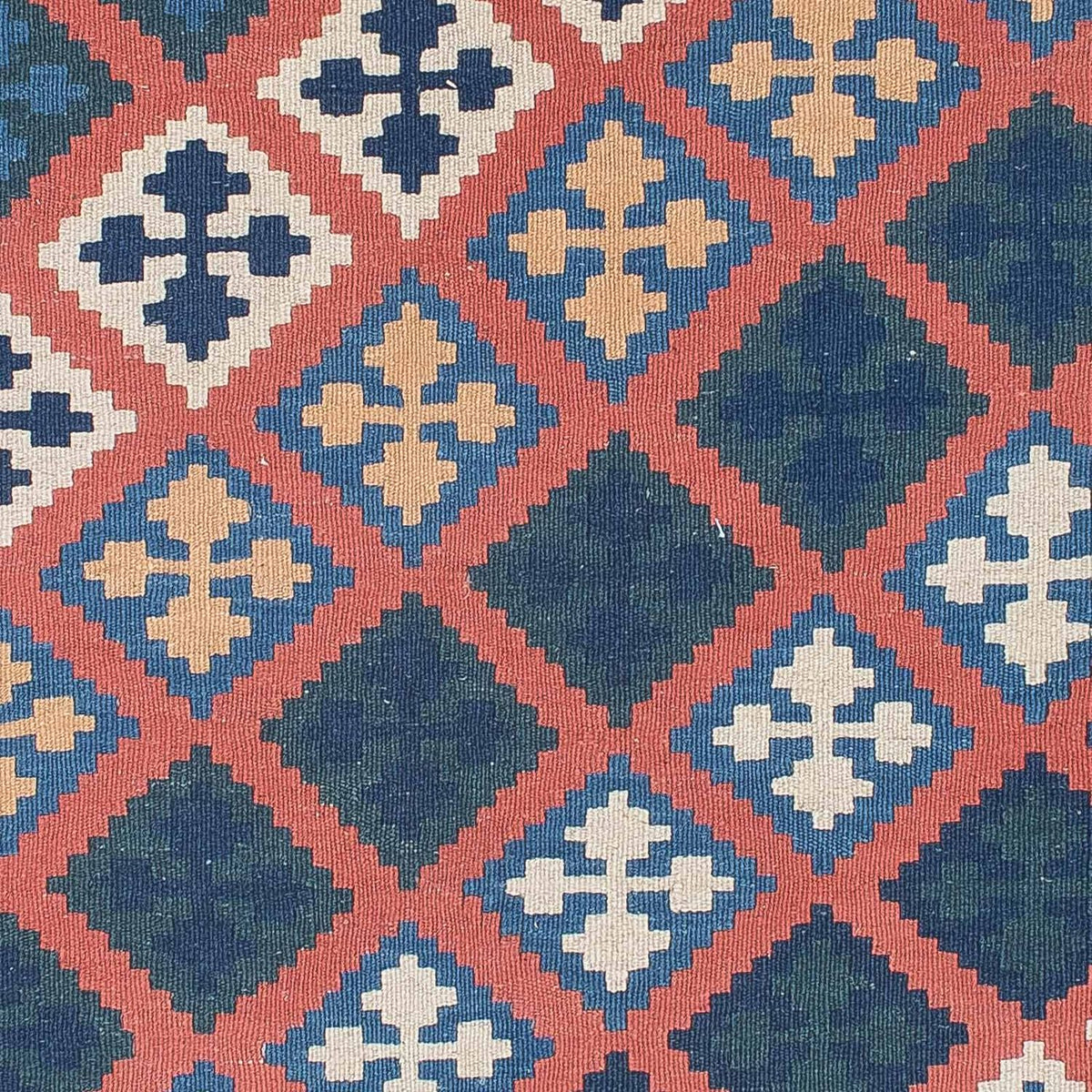 Kelim-tæppe - orientalsk - 186 x 133 cm - flerfarvet