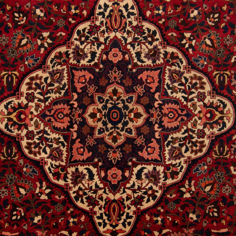 Persisk tæppe - Nomadisk - 365 x 263 cm - mørkerød
