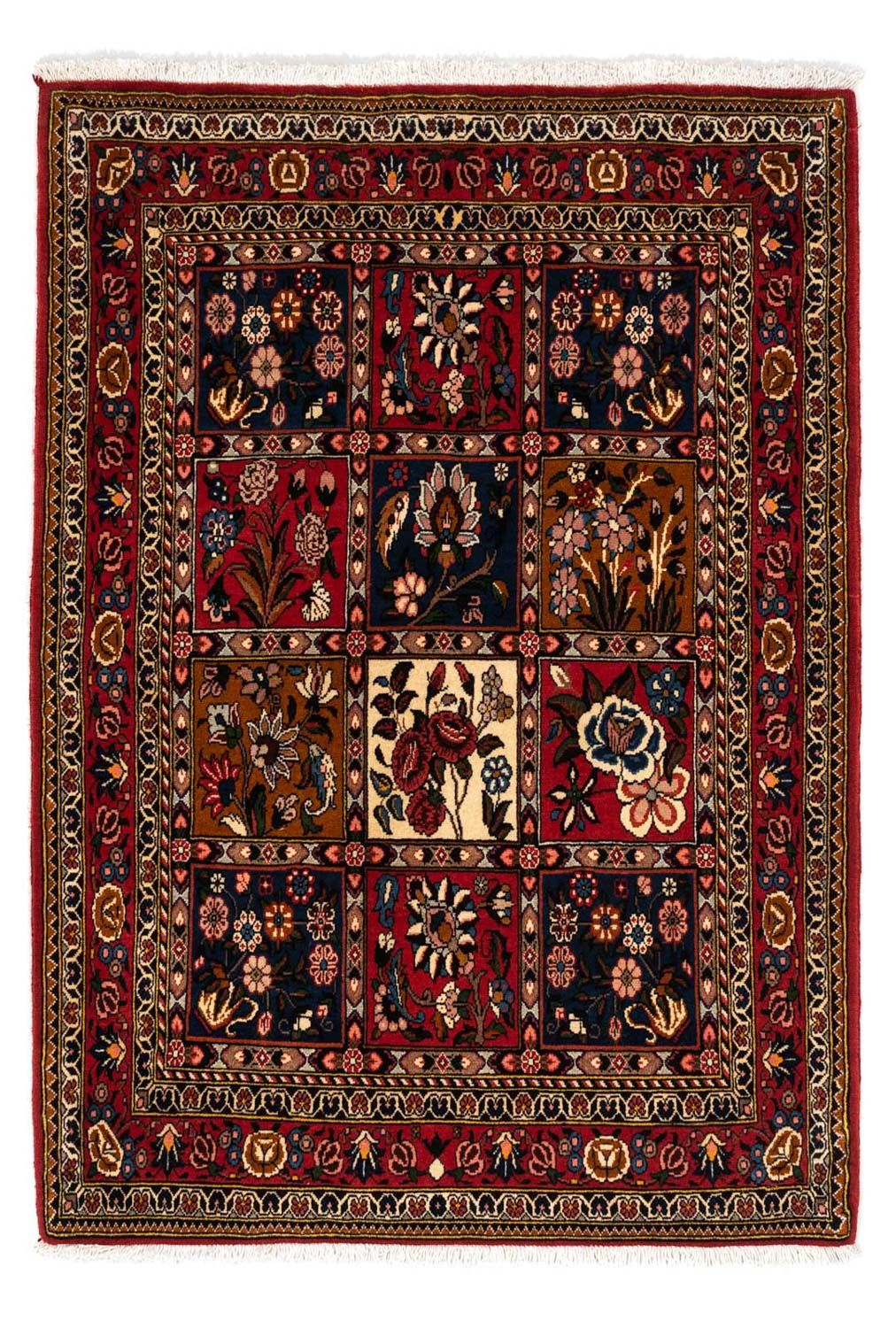 Persisk tæppe - Nomadisk - 158 x 112 cm - mørkerød