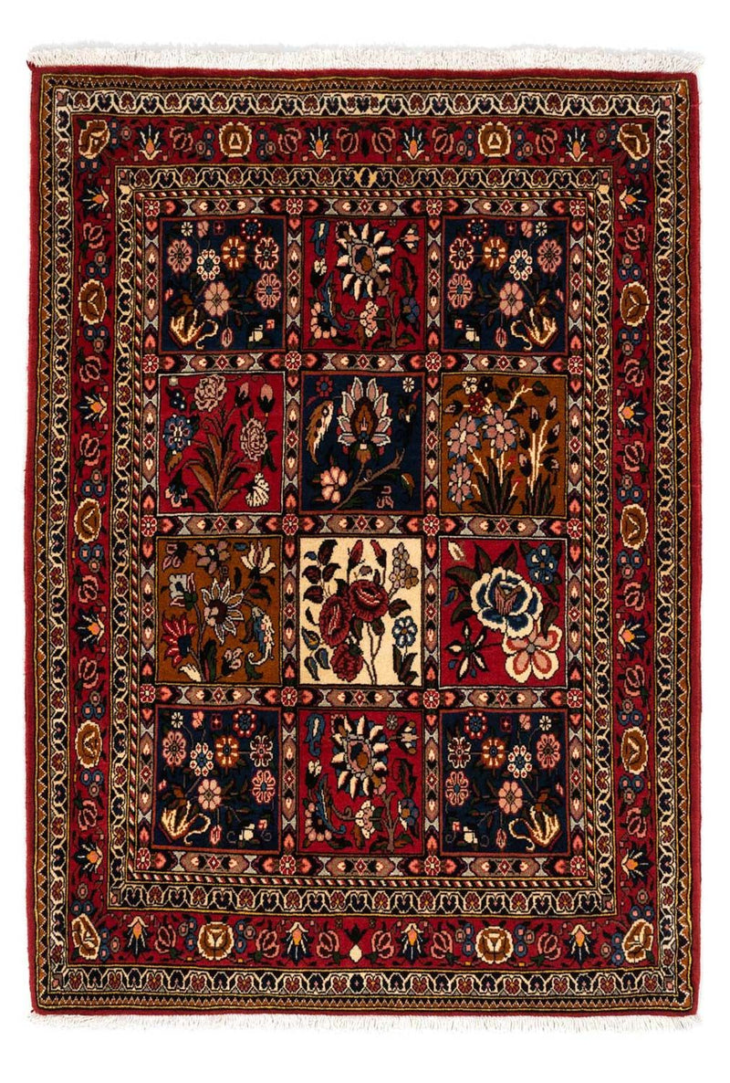 Persisk tæppe - Nomadisk - 158 x 112 cm - mørkerød