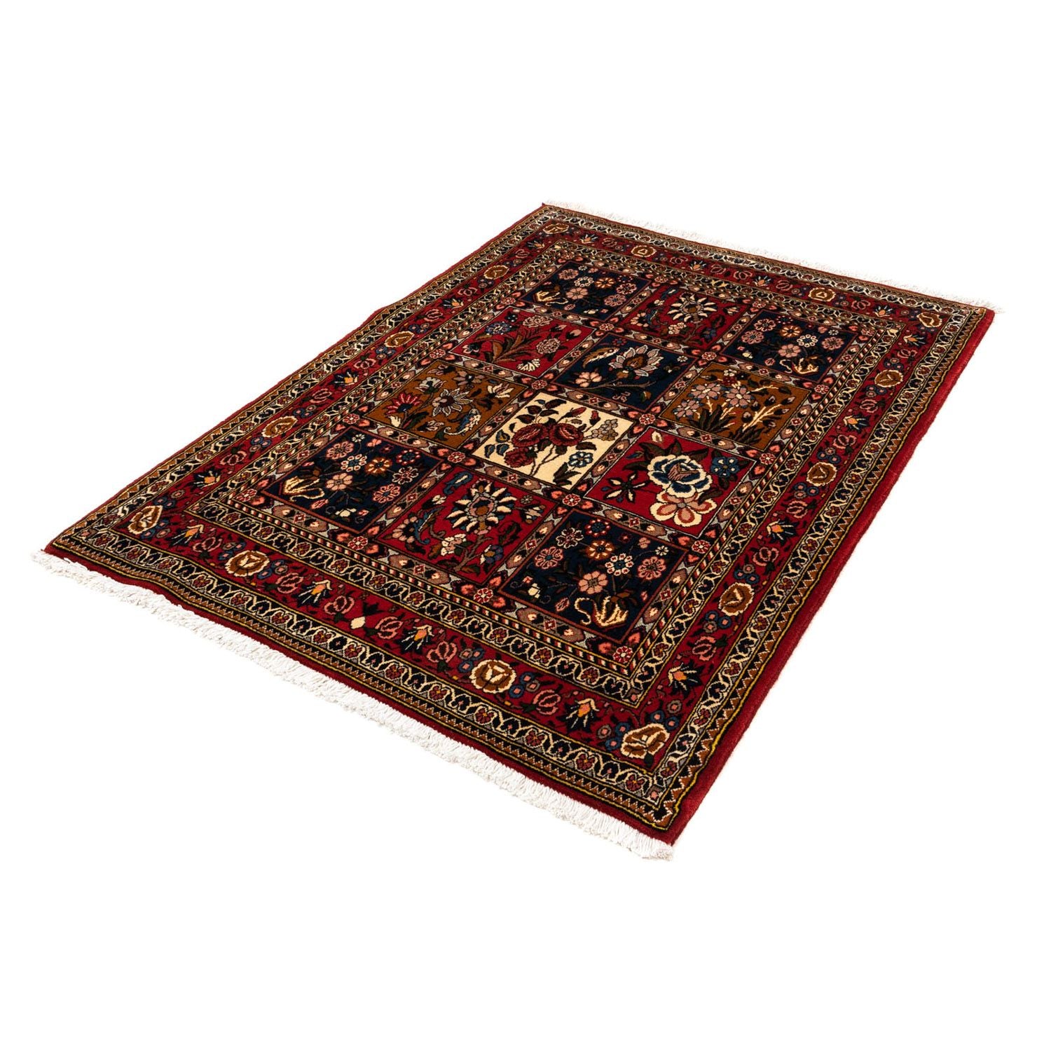 Persisk tæppe - Nomadisk - 158 x 112 cm - mørkerød