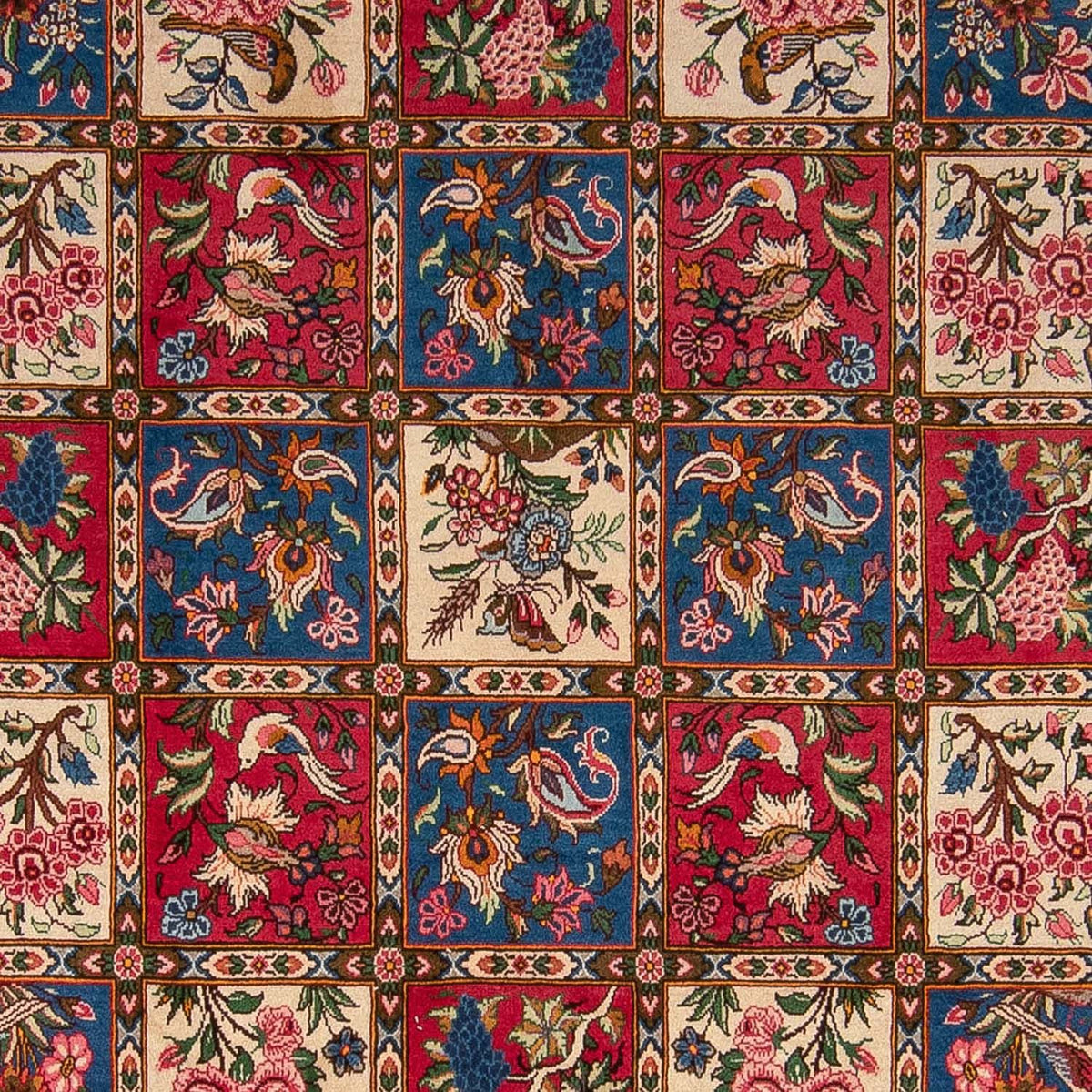 Persisk tæppe - Nomadisk - 363 x 253 cm - mørkerød