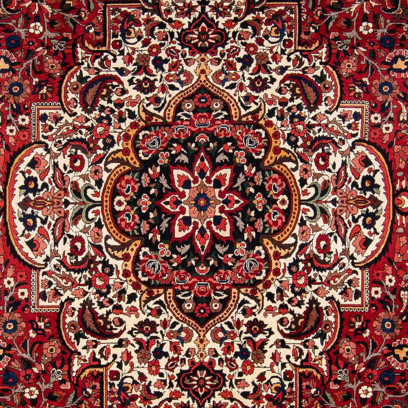 Persisk tæppe - Nomadisk - 354 x 260 cm - mørkerød