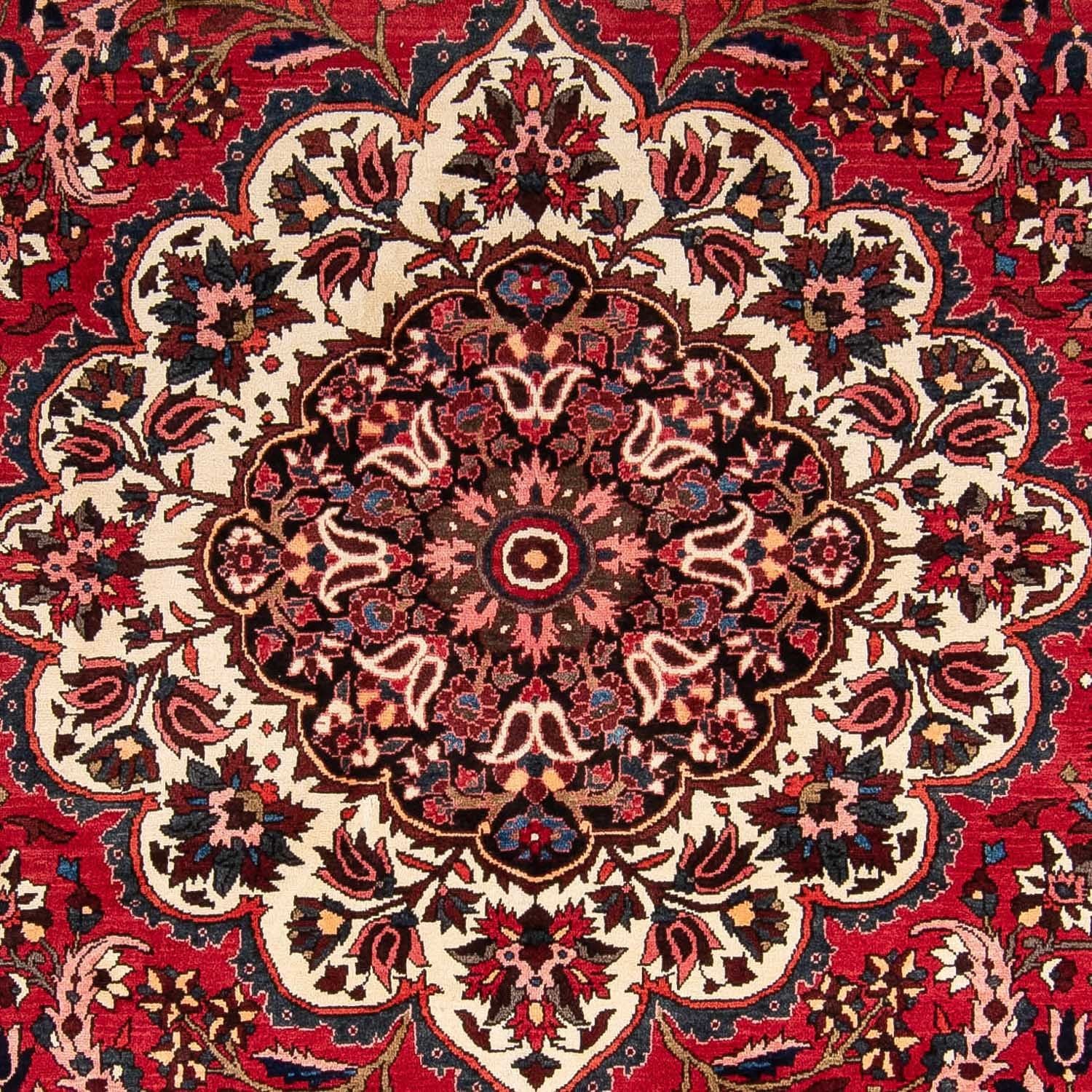 Persisk tæppe - Nomadisk - 365 x 265 cm - mørkerød