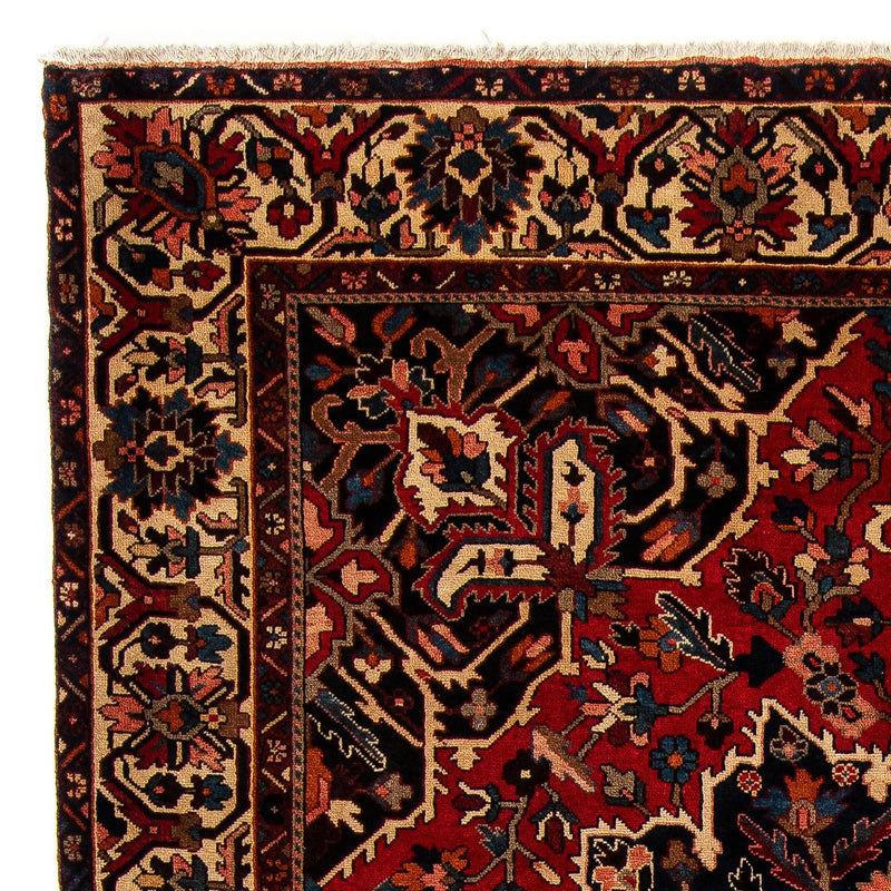 Persisk tæppe - Nomadisk - 364 x 312 cm - mørkerød