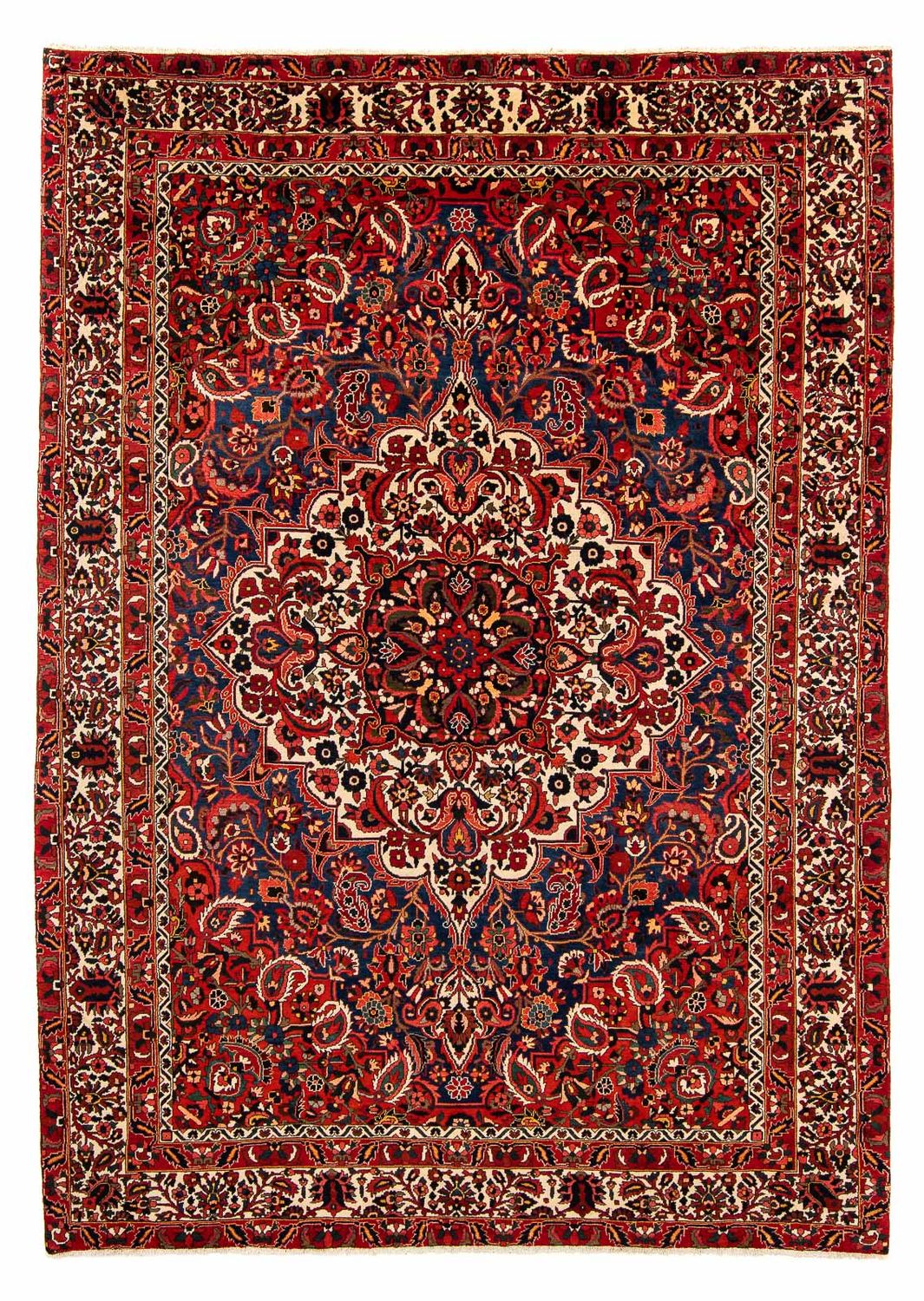 Persisk tæppe - Nomadisk - 375 x 272 cm - mørkerød