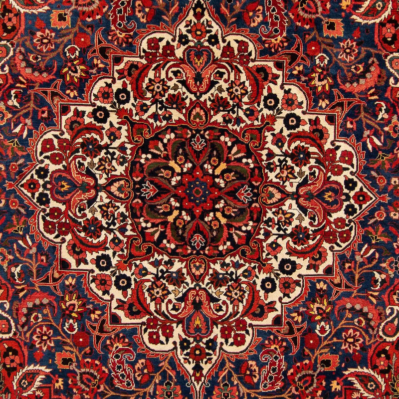 Persisk tæppe - Nomadisk - 375 x 272 cm - mørkerød