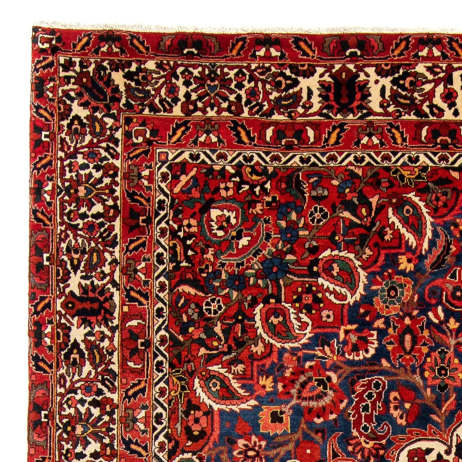 Persisk tæppe - Nomadisk - 375 x 272 cm - mørkerød