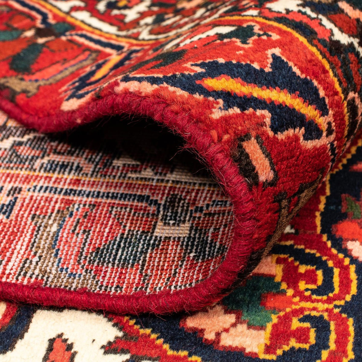 Persisk tæppe - Nomadisk - 375 x 272 cm - mørkerød