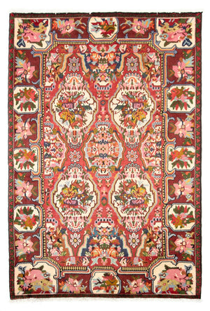 Persisk tæppe - Nomadisk - 197 x 136 cm - mørkerød