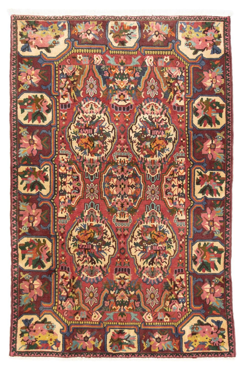 Persisk tæppe - Nomadisk - 200 x 128 cm - mørkerød
